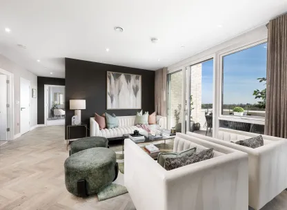 Penthouse Show Apartment Living Area 