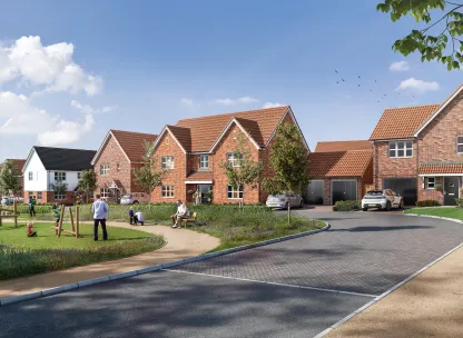 Stapleford Abbotts Street Scene CGI 