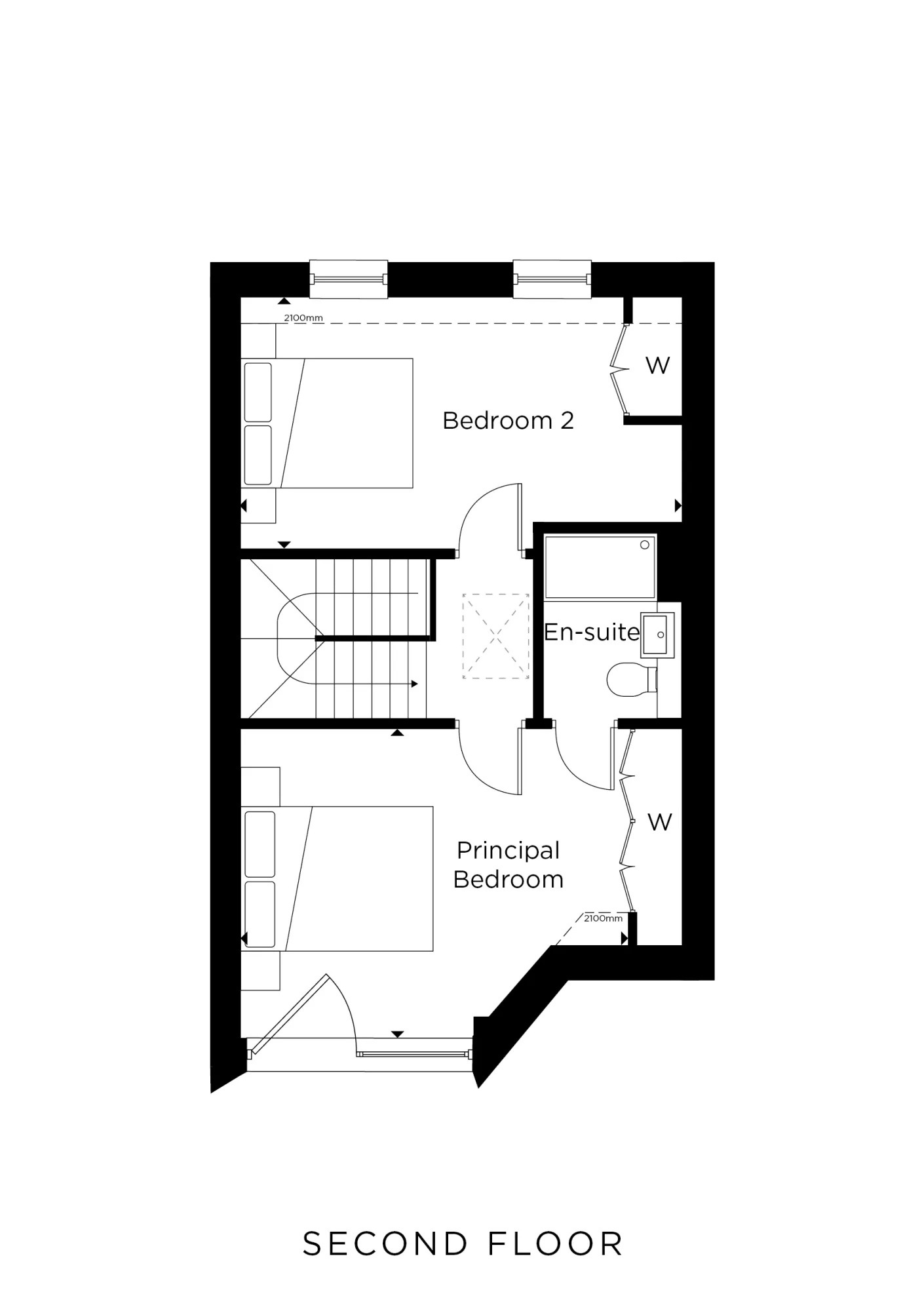 The Morgan A - Second Floor Floorplan