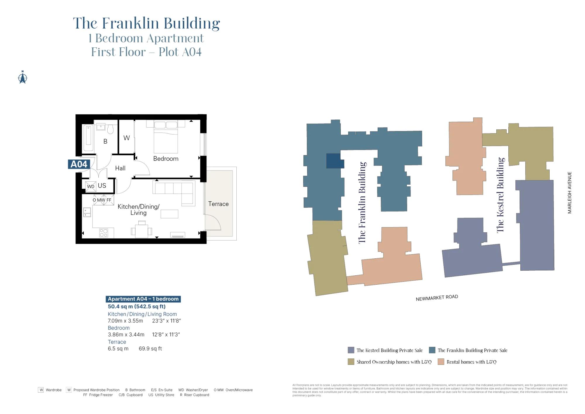 Plot A04 Floorplan with Plot Locator