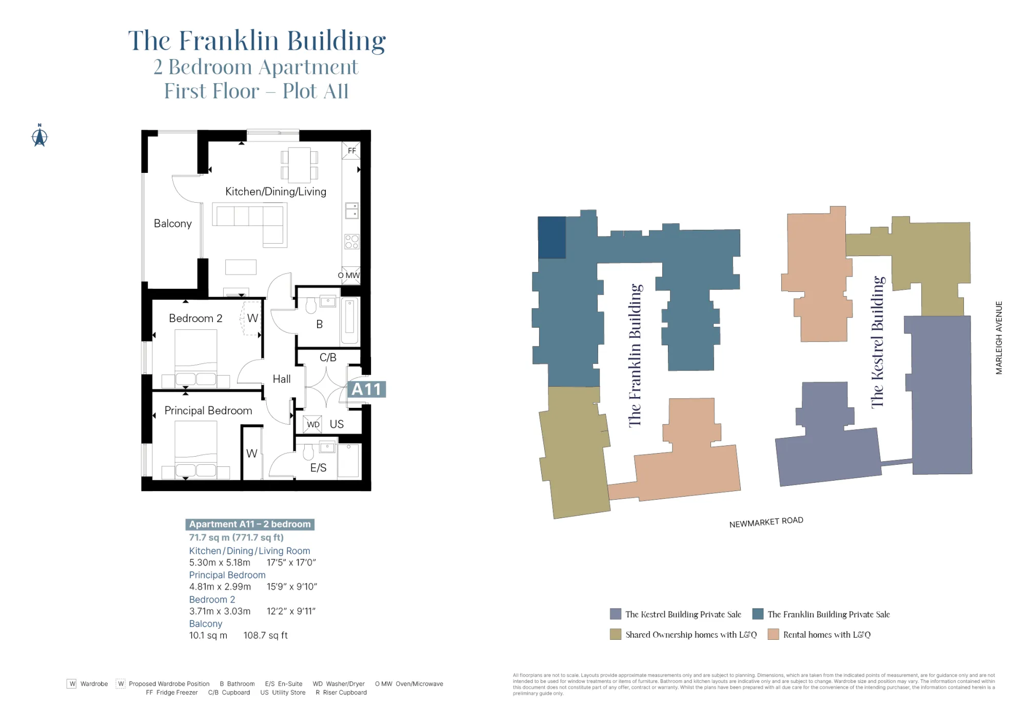 Plot A11 Floorplan with Plot Locator