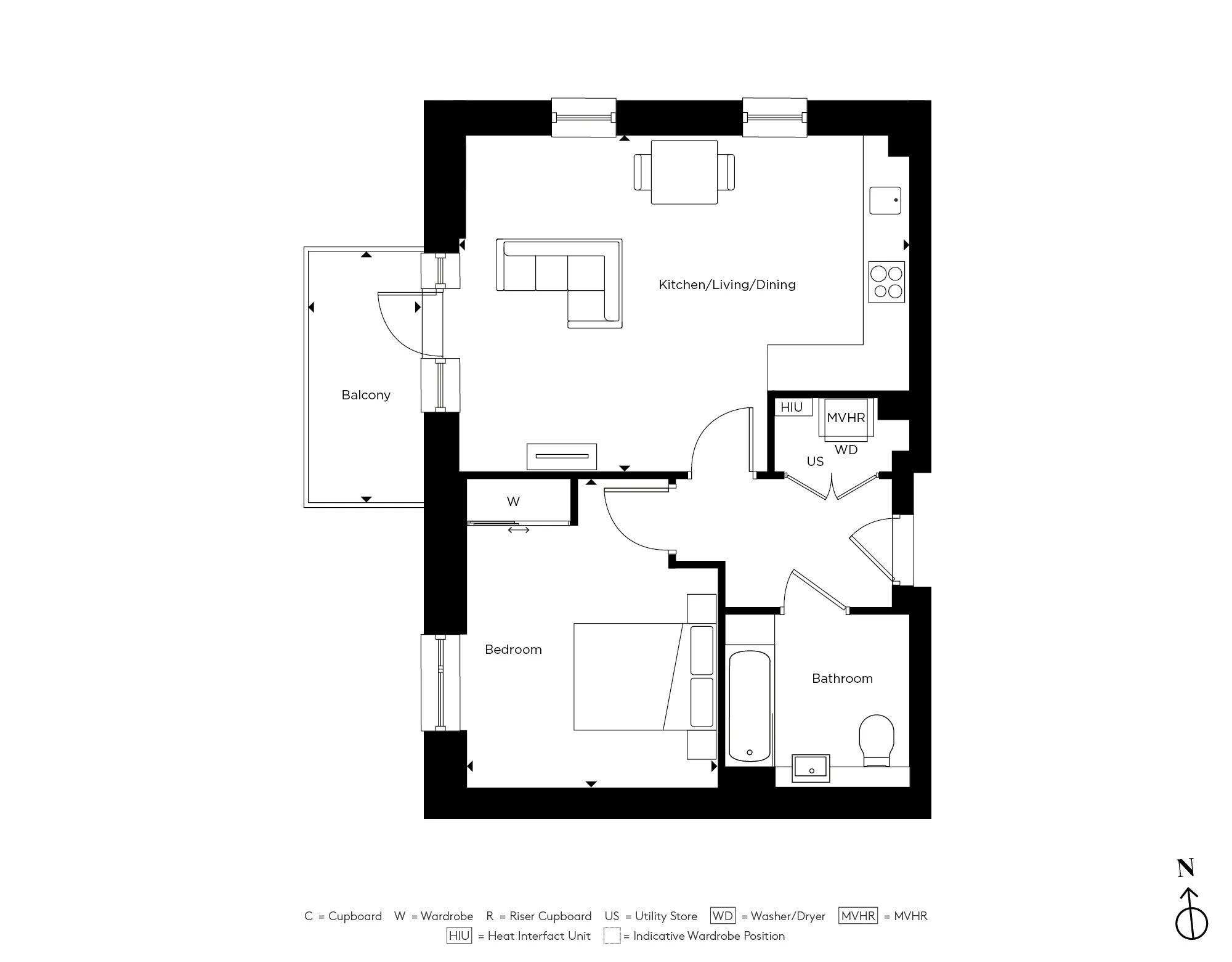 Apartment E3.59 - The Evergreens 
