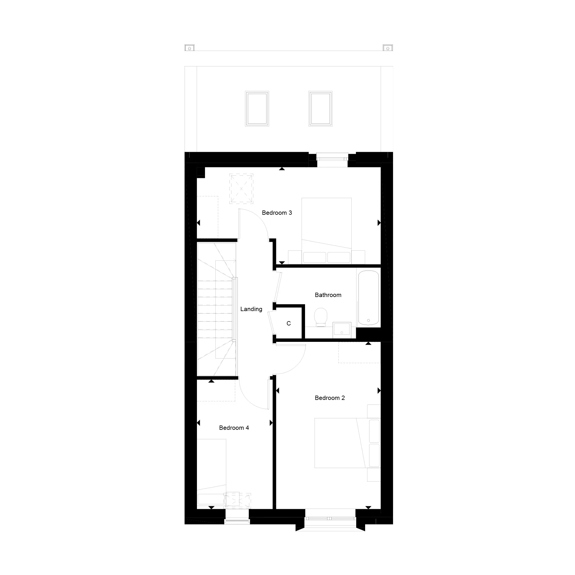 The Clifton Collection, Mews House, Number 61- Second Floor