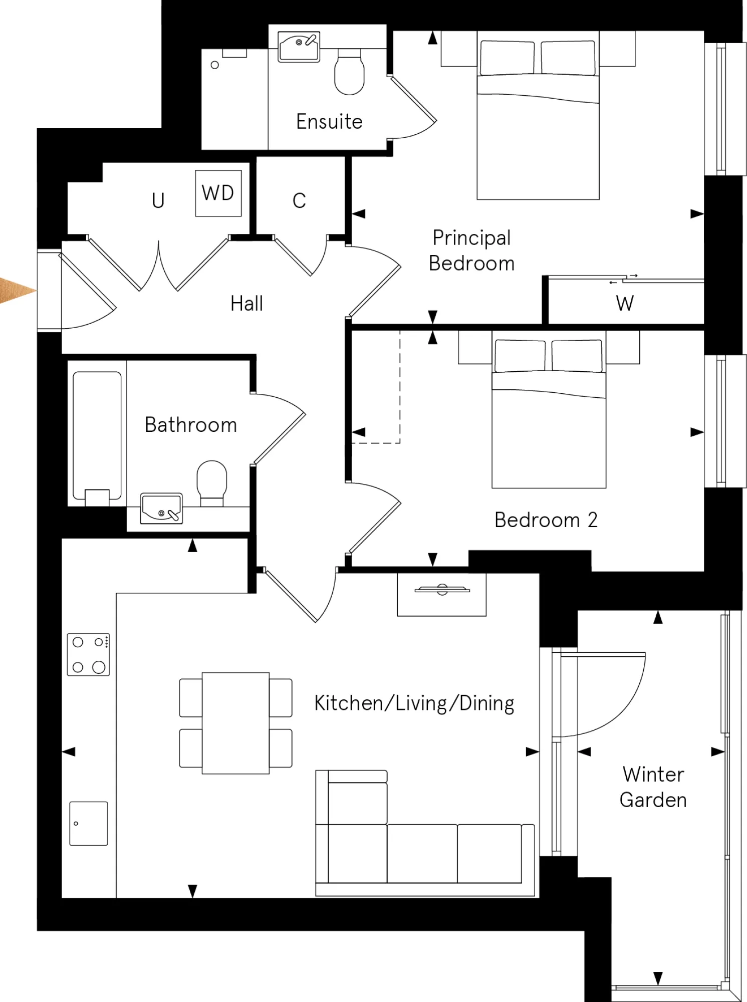 Apartment 406 - Skylark House 