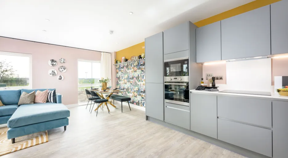 Marleigh Park - Apartment D11, The Kestrel Building - Kitchen/Dining/Living