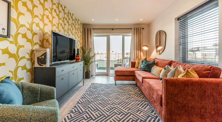 Marleigh Park - Apartment A12, The Franklin Building - Living