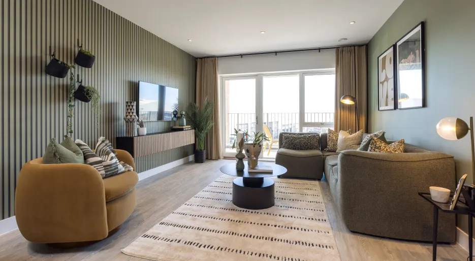 Marleigh Park - Apartment A08, The Franklin Building - Living