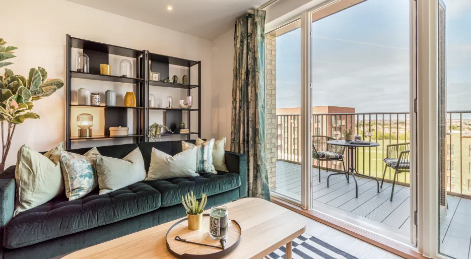 Lampton Parkside Living Room/ balcony 