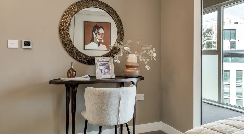 Wren House Show Apartment Principal Bedroom Desk