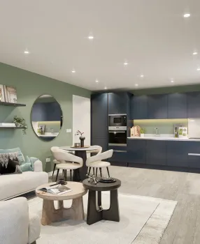 CGI Brenner Building Kitchen Shot - Canalside Quarter