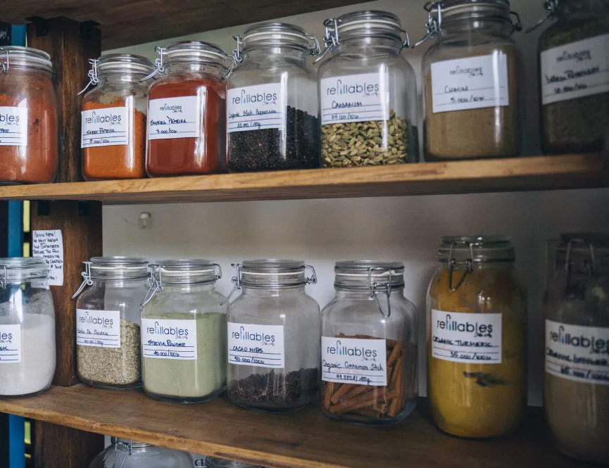 Labeled food containers