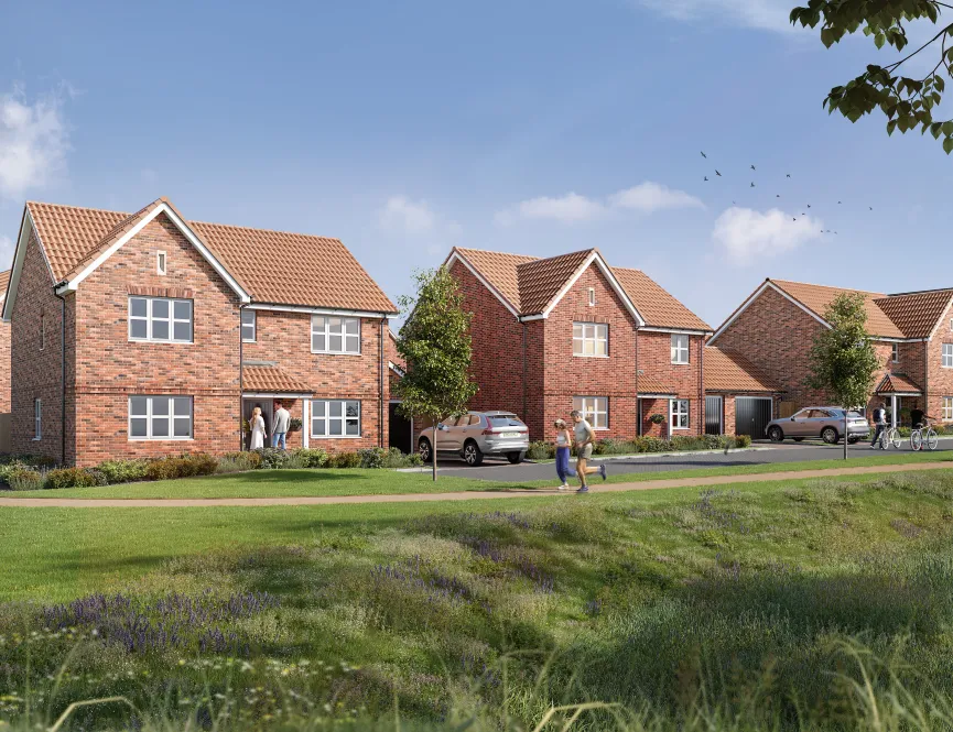 Stapleford Abbotts Street Scene - Computer Generated Image 