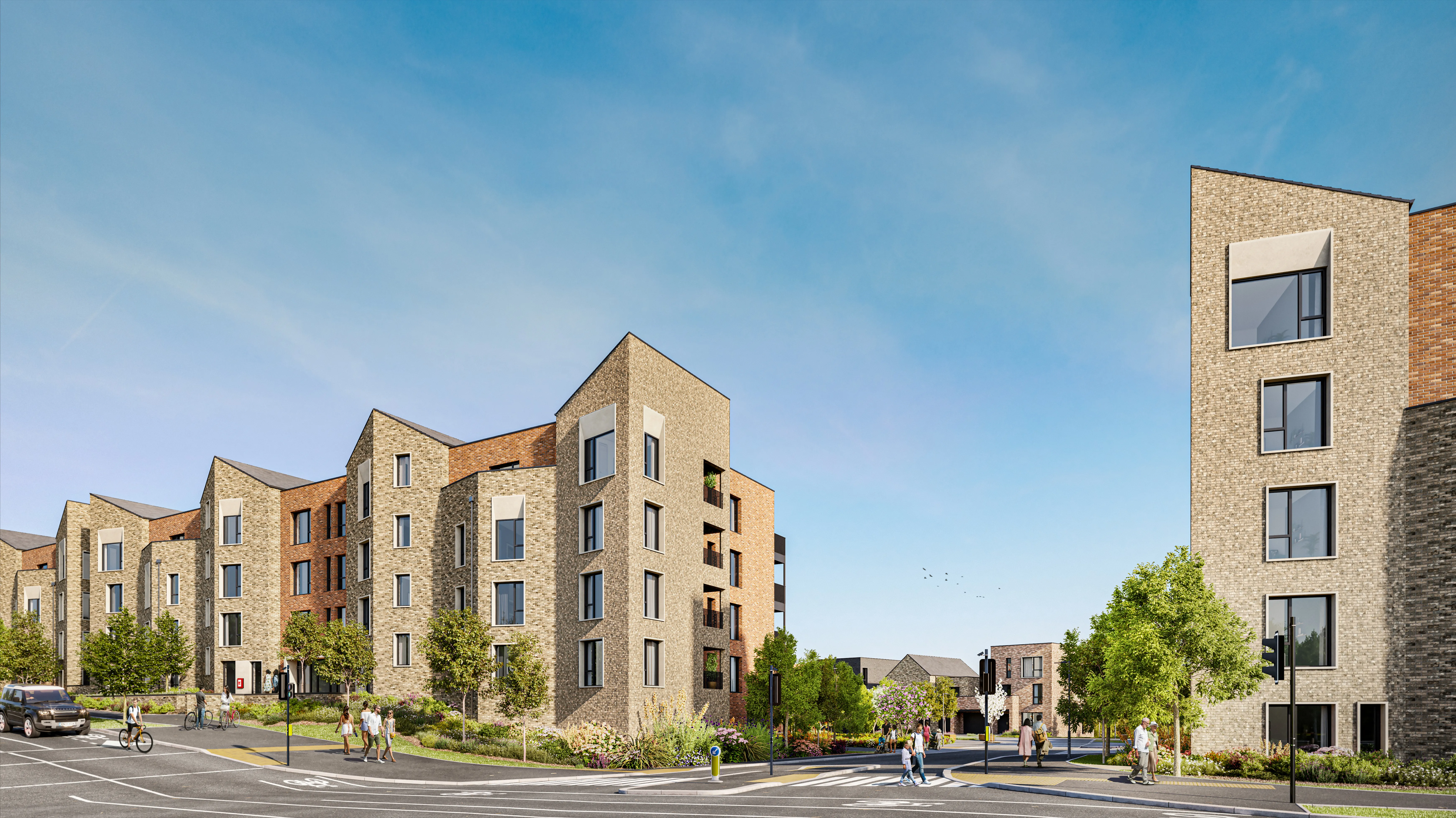 Oxford North Marketing View 2 Apartment blocks 3 