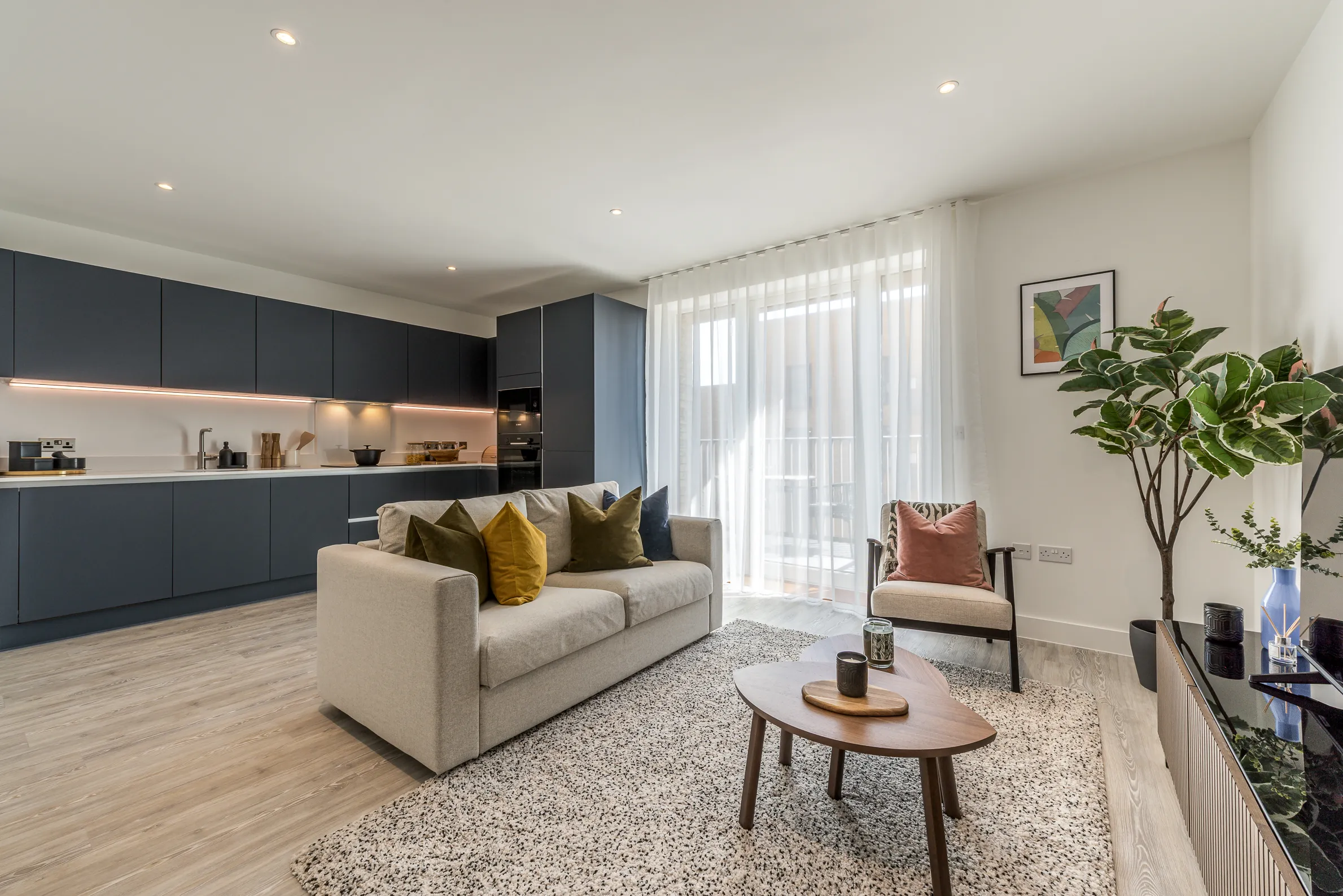 Lampton 1 bed Kitchen/Living Area - April 2025